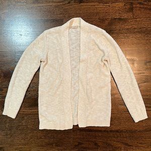 J. Crew Cream Open Cardigan